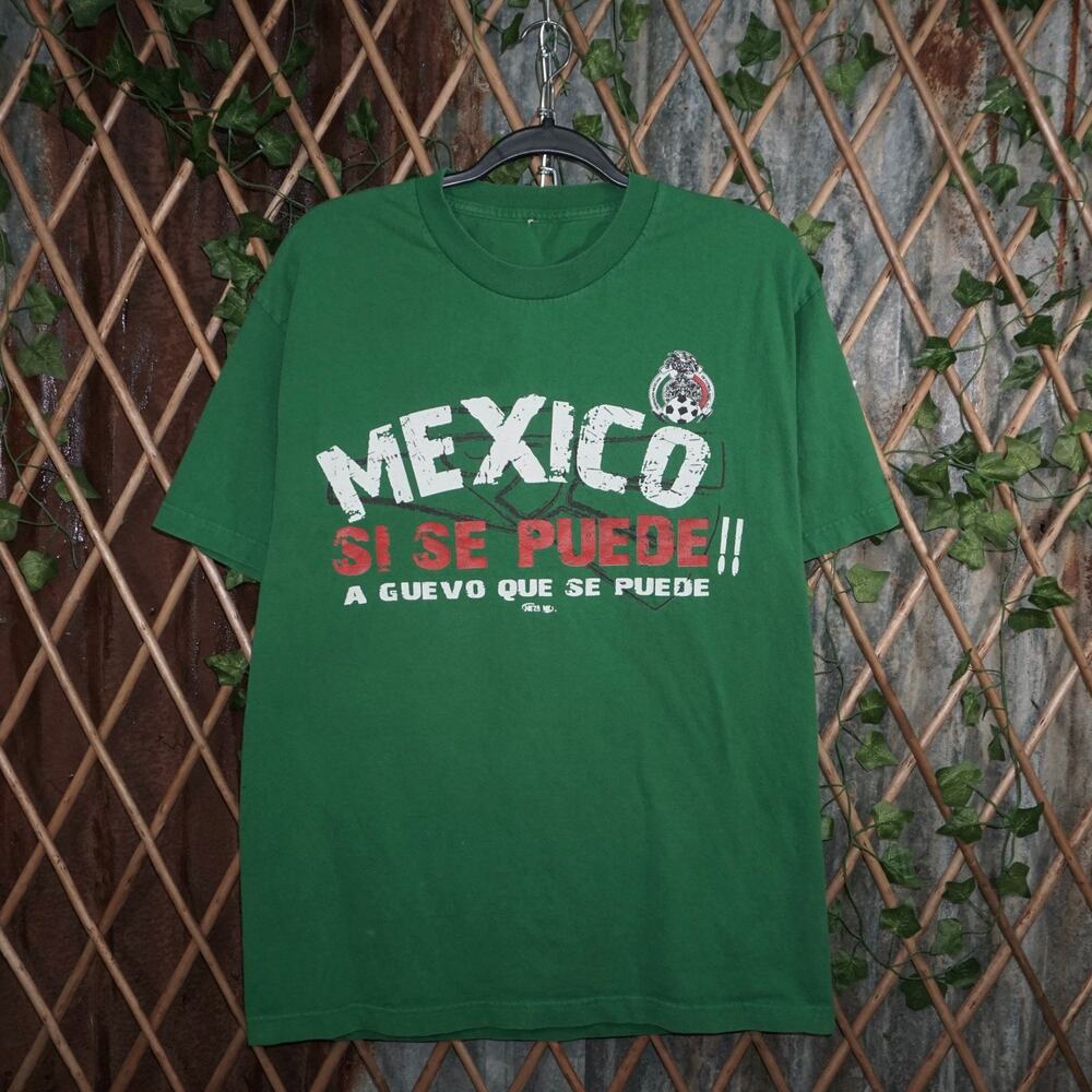 L - Vintage Y2K American Vintage T-Shirts mexico si se puedo